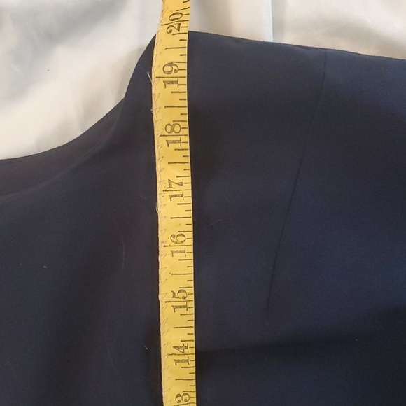 Chaps Womens Classic Sleeveless Color Block Career Dress Zipper Back,Front Slit - Picture 7 of 12